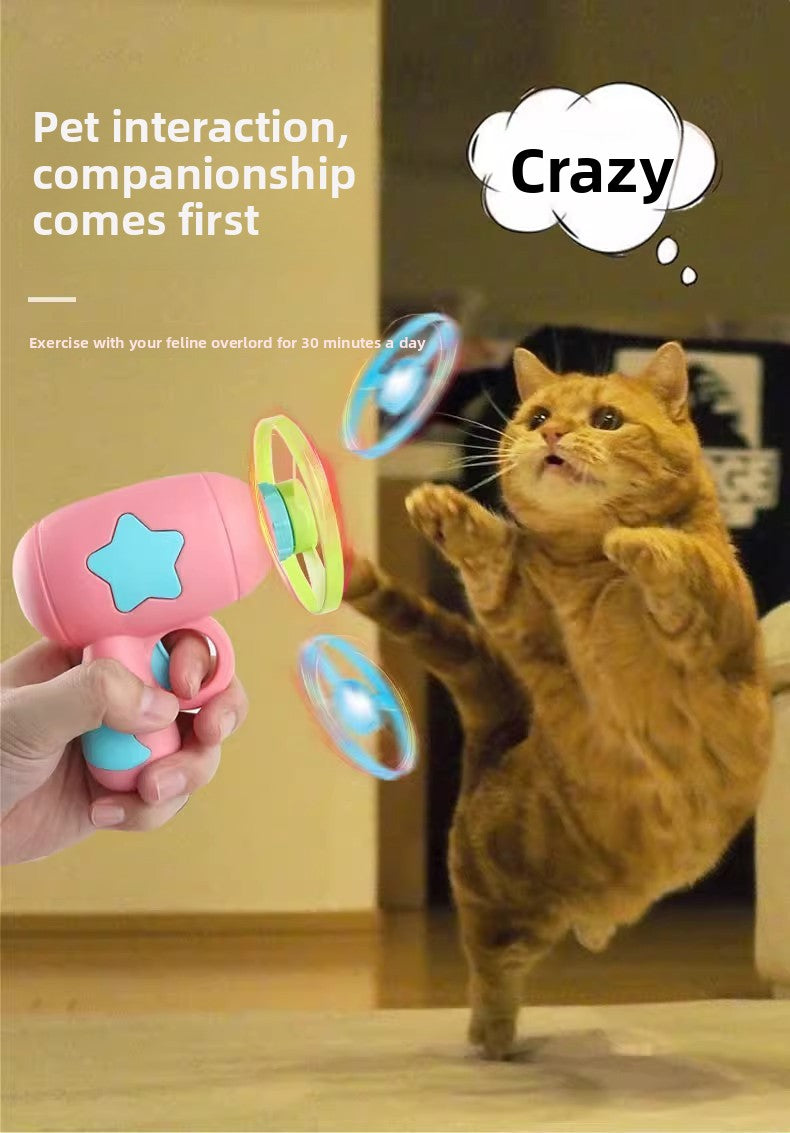 Bamboo Dragonfly Glowing Flying Disc Outdoor Cat Dog Plaything