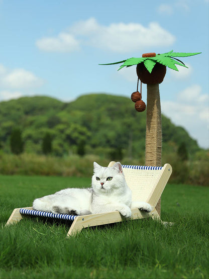Complete Cat Delight: Frame Bed Roller Scratching Post