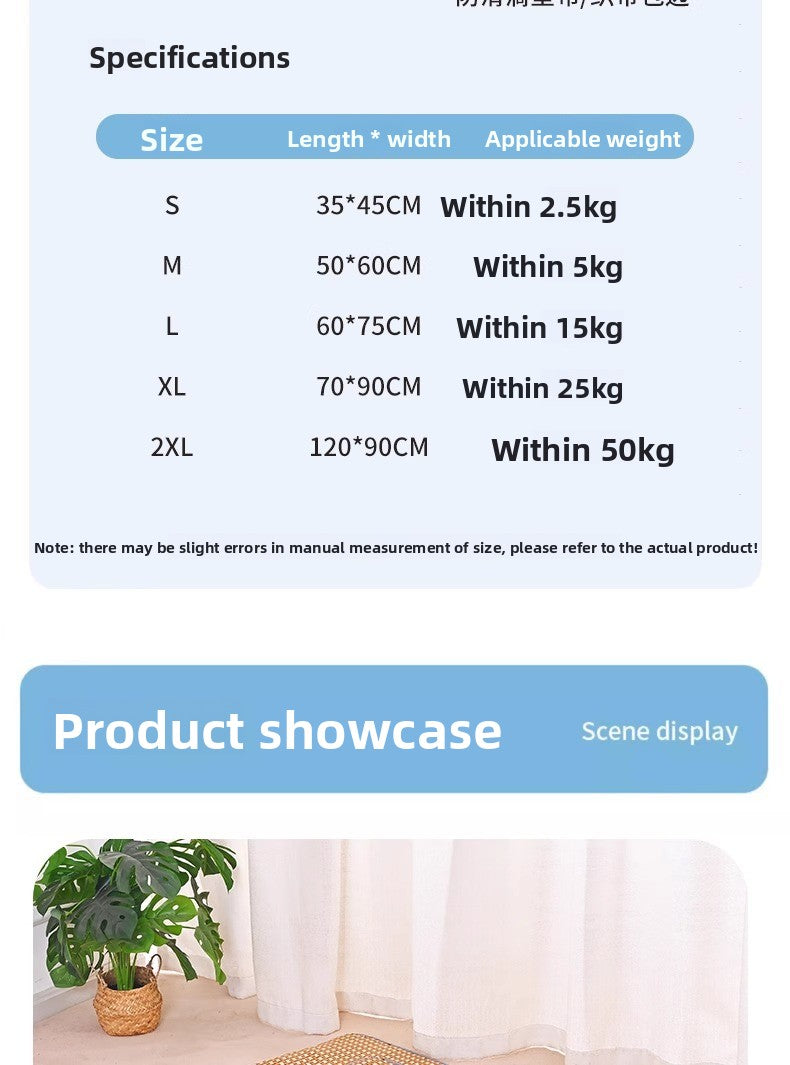 Cooling Mat Pet Bed Mat for All Seasons Rattan Teddy Cat Dog Summer Use