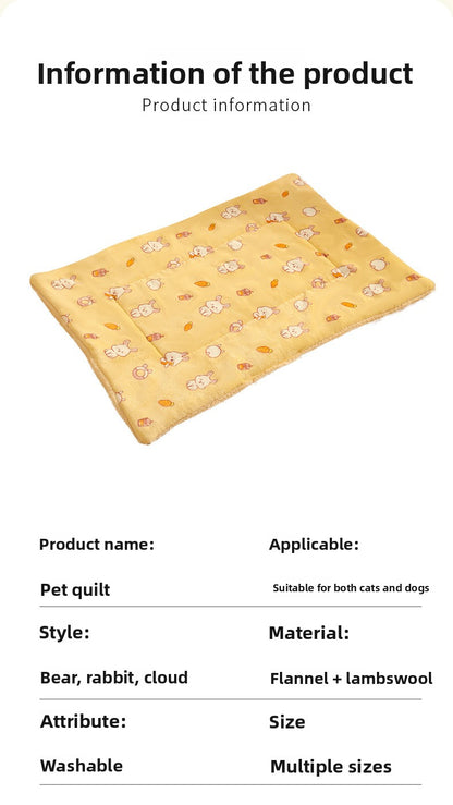 Electric Heating Pad for Cats and Dogs Waterproof Pet Warmer Mat Thermostat Control Ultra Soft Fleece Winter Bed for Puppy Kitten