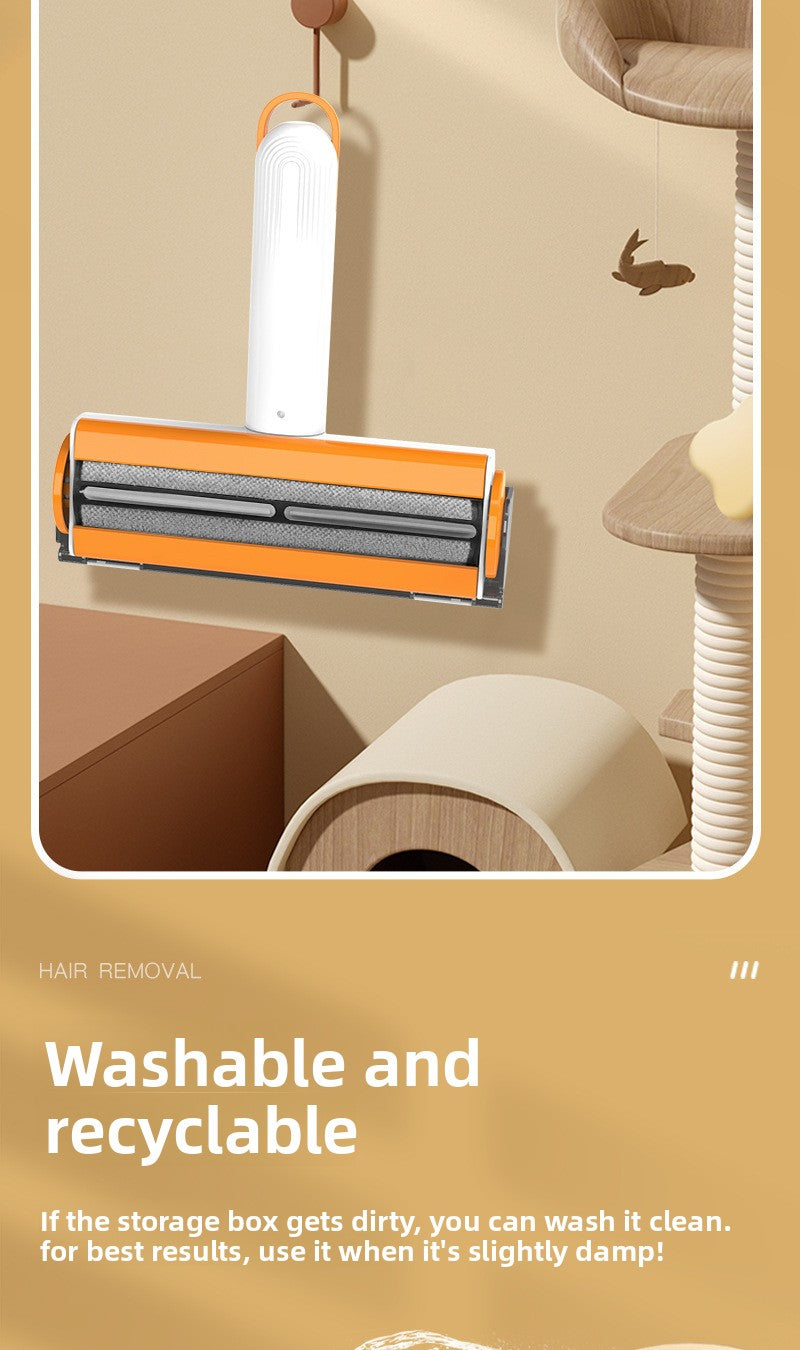 Pet Supplies Roller-Type Double-Sided Brush for Floating Hair Removal Static Sticky Artifact