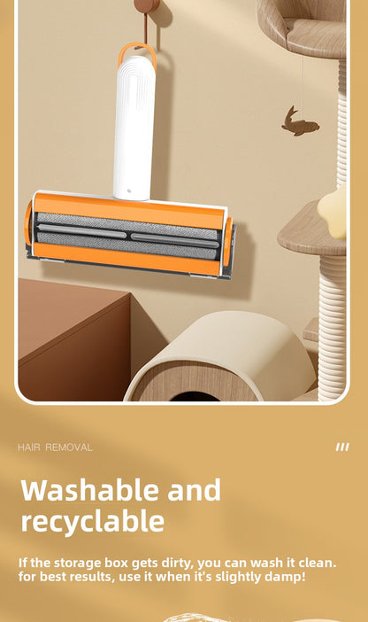 Pet Supplies Roller-Type Double-Sided Brush for Floating Hair Removal Static Sticky Artifact