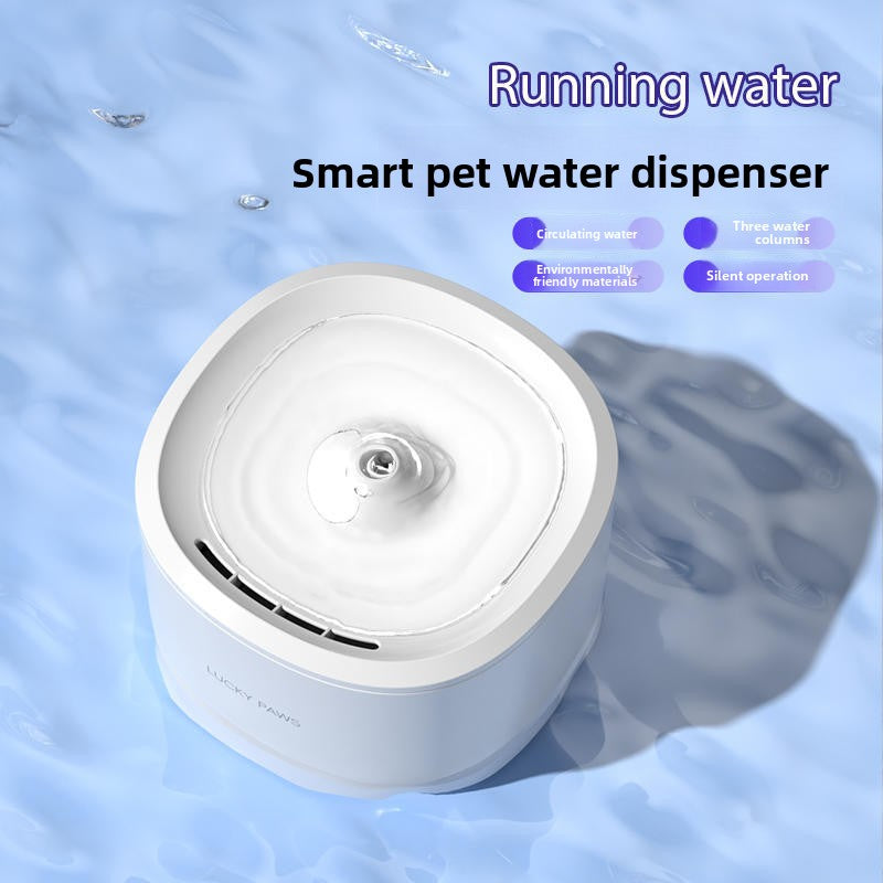 Upgraded Cat Water Fountain Automatic Flowing Water Dispenser with 3 Filters for Cats Dogs and Small Pets Plug in USB Pet Supplies