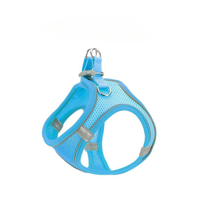 New Pet Vest-Style Pet Harness Reflective Breathable Cat Dog Leash Walking Leash Dropshipping