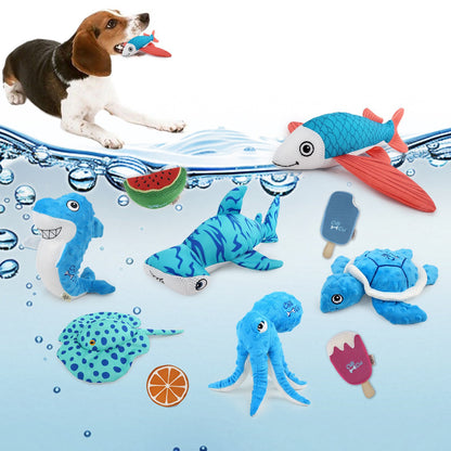 Summer Pet Dog Hydration Chew Toy with Water Absorbing Sponge for Teeth Grinding