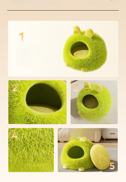 Cat House Winter Thickened Enclosed Safe Winter Warm Cold-Proof Tent House Sleeping Bag for Kittens and Small Dogs