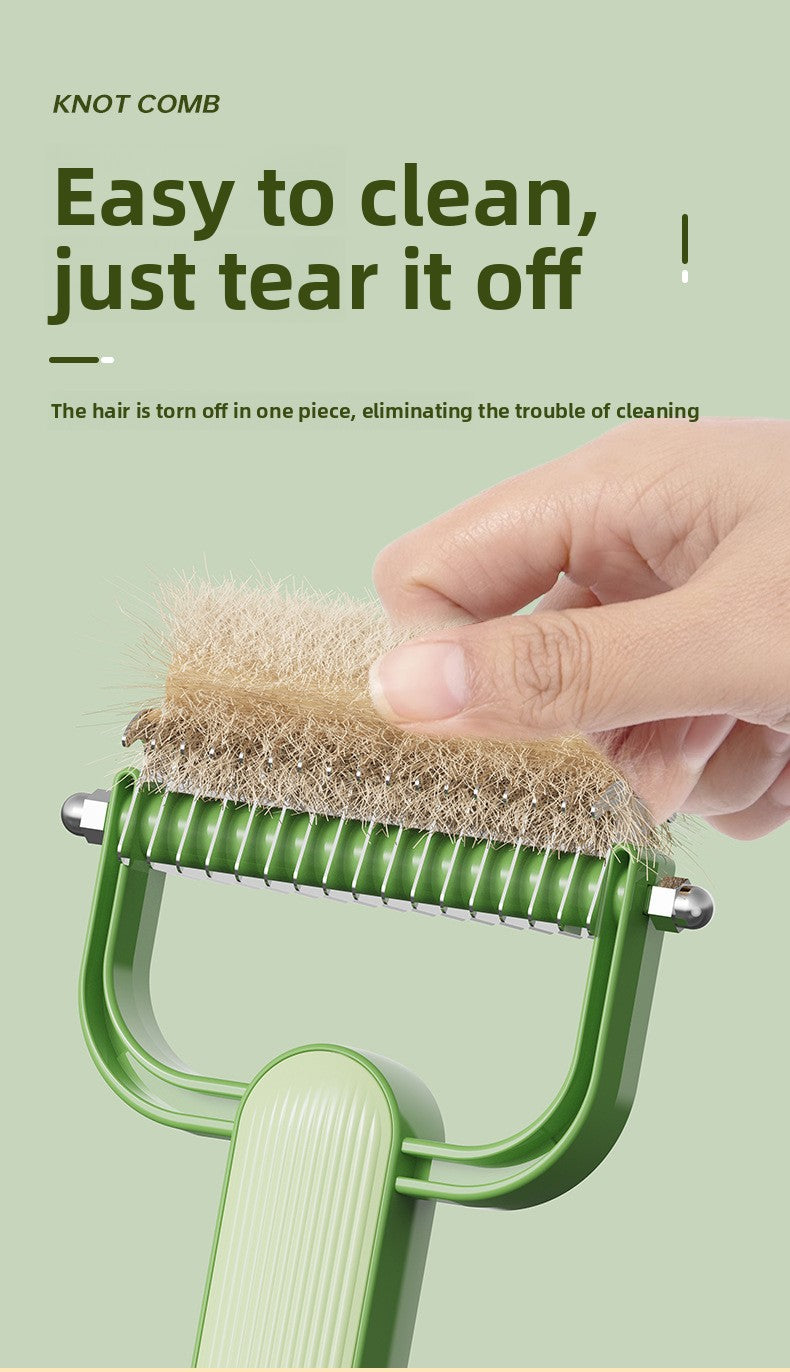 New Double-Sided Thinning Pet Knot-Opening Comb for Dog Cat Wholesale