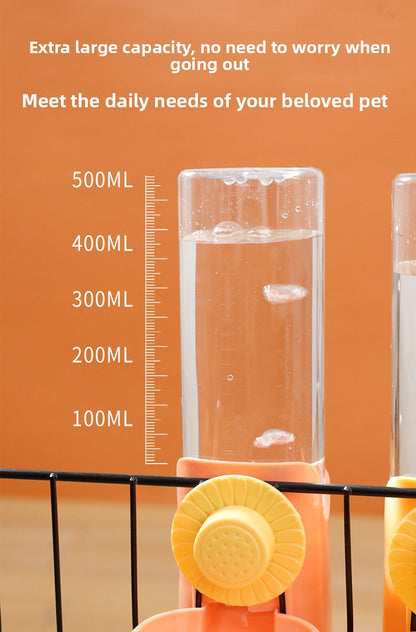 Original Daisy Hanging Cage Automatic Pet Water Dispenser Large Capacity Dog Cat Water Bottle Feeder