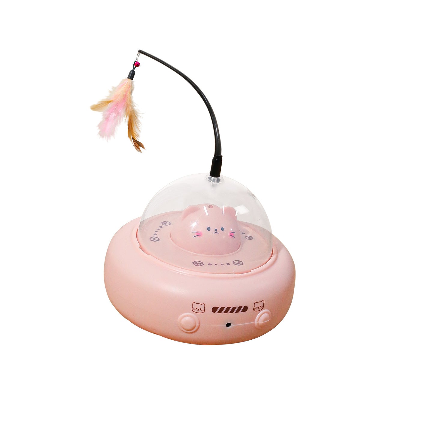 Rechargeable Electric Cat Toy Teaser Wand Laser Light Infrared Entertainment