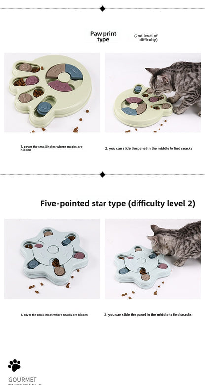 Interactive Pet Dog Puzzle Slow Feeder Leak Proof Durable Dog Bowl