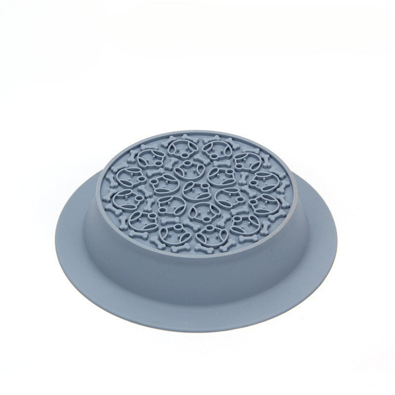 Pet Bowl Double Bowl Food Grade Silicone Cat and Dog Bowl Slow Food Bowl Slow Food Bowl Small Stainless Steel Dog Bowl Pet Supplies