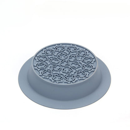 Pet Bowl Double Bowl Food Grade Silicone Cat and Dog Bowl Slow Food Bowl Slow Food Bowl Small Stainless Steel Dog Bowl Pet Supplies