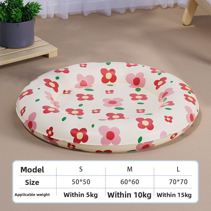 Summer Pet Cooling Mat Water Filled Ice Nest Bed for Large Cats Dogs