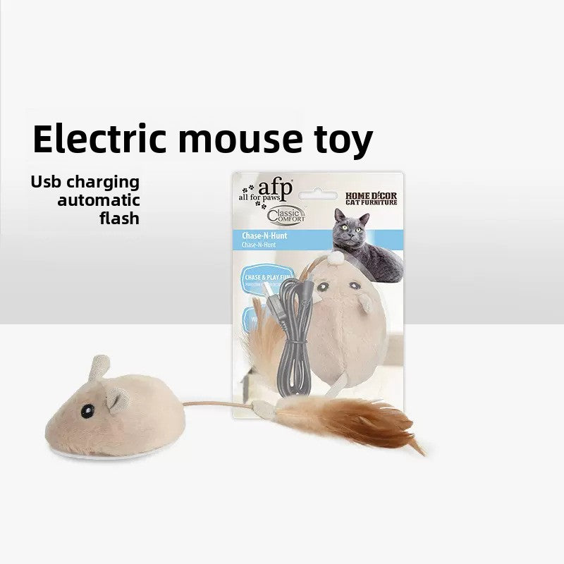 Smart Electric Mouse Cat Toy for Self Play USB Rechargeable