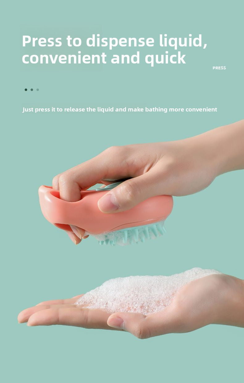 Professional Pet Grooming Brush for Bath Time Extra Large Size Cat Paw Massage Scrubber and Dog Bathing Brush