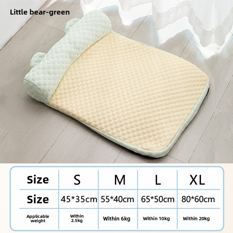 AllSeason Pet Cooling Mat Pad for Dogs Cats Summer WearResistant Bed Essentials