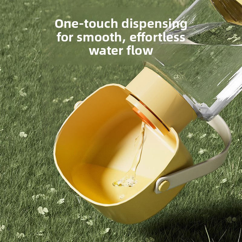 Leakproof Portable Dog Water Bottle Outdoor Travel Water Dispenser with Collapsible Bowl for Dogs On The Go Walking Hiking Camping and Travel