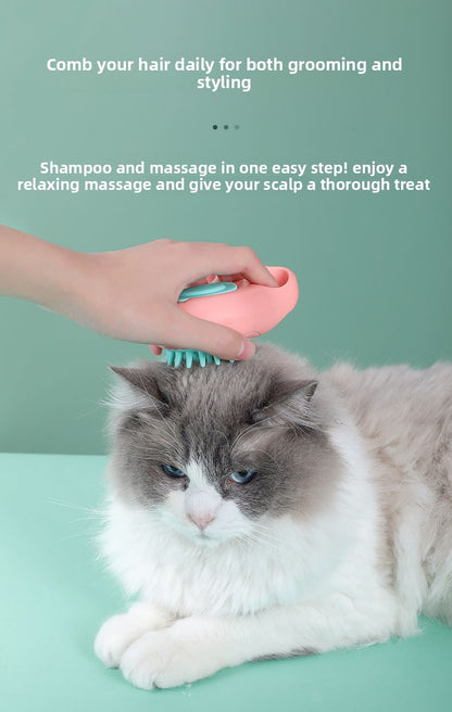 Professional Pet Grooming Brush for Bath Time Extra Large Size Cat Paw Massage Scrubber and Dog Bathing Brush