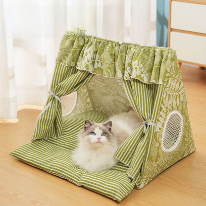 Cat Tent Summer Cat House Pet Warm Dog House Tent Washable Closed Type Internet Celebrity Cat All Seasons