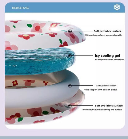 Summer Pet Cooling Mat Water Filled Ice Nest Bed for Large Cats Dogs