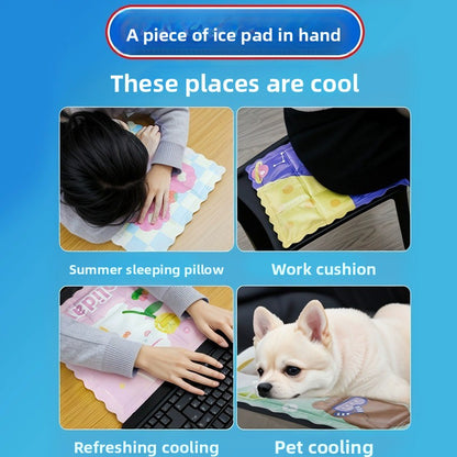 Pet Summer Heat Relief Ice Pillow No Water Needed Physical Cooling Artifact Pad