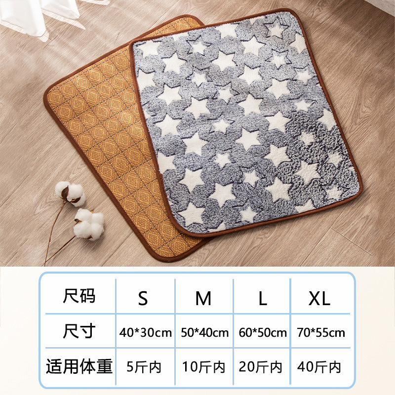 AllSeason Pet Cooling Mat Pad for Dogs Cats Summer WearResistant Bed Essentials