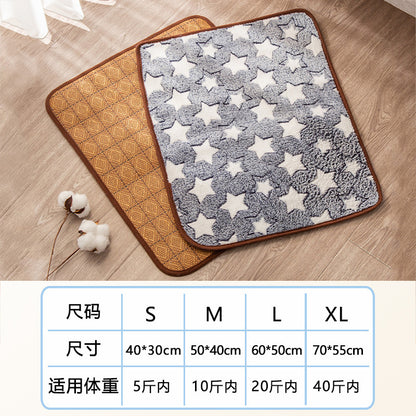 AllSeason Pet Cooling Mat Pad for Dogs Cats Summer WearResistant Bed Essentials