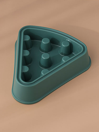Interactive Puzzle Feeder Bowl Large Size Slow Feed Dog Bowl Anti Gulping Choking Cartoon Pizza Design Fun Pet Supplies for Dogs Cats