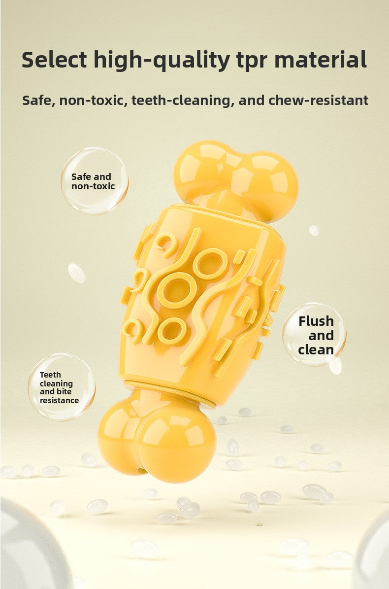 Dog Toy Sound Bone Treat Dispensing Chew Stick Durable Chew Toy Pet Supplies Dog Toothbrush