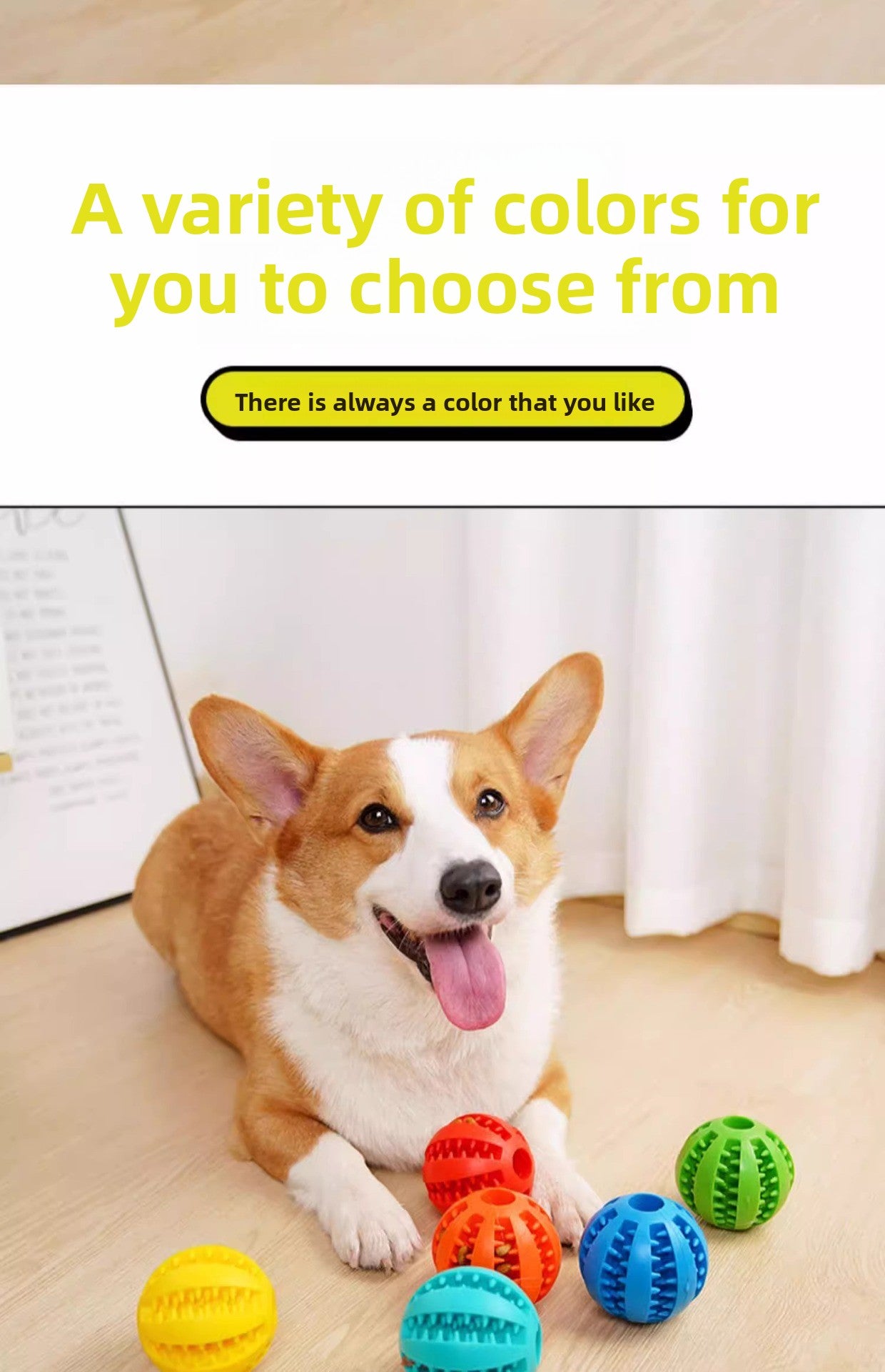 Rubber Dog Toy for Small Large Puppies Boredom Relief Sound Making Teeth Clean Ball