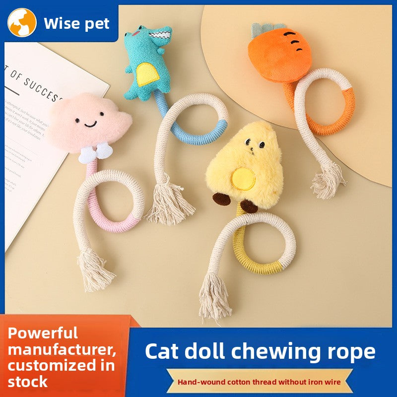 Cat Self-Entertainment Chew Rope Teeth Cleaning Artifact