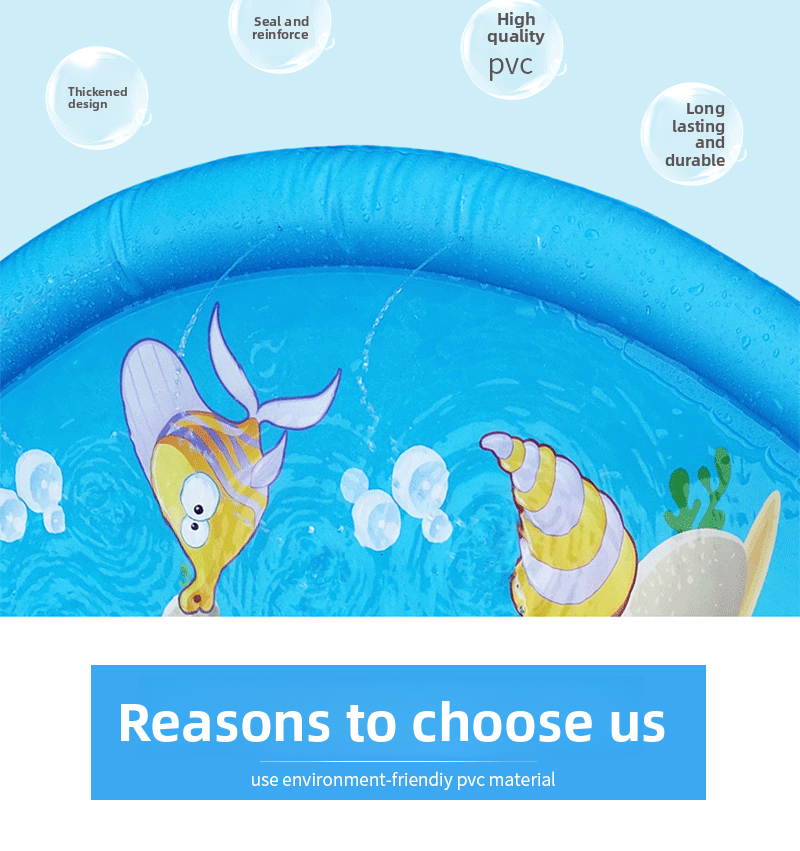 Outdoor Thickened NonSlip Pet Water Mat Summer Play Mat for Children Dog Bathing Portable