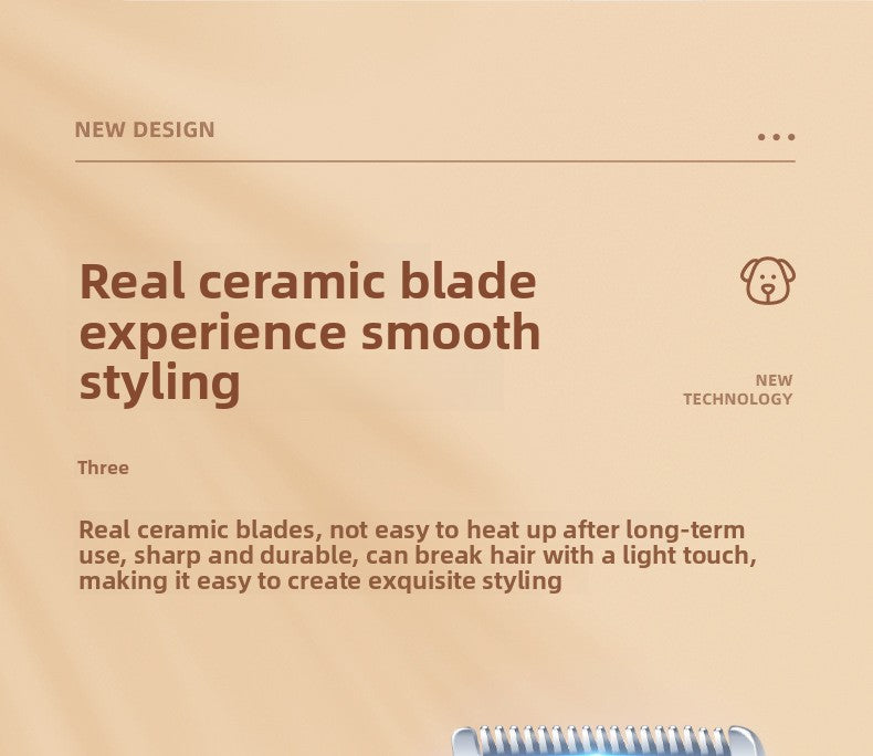 Pet All-in-One Hair Trimmer with Paw Grooming and Suction