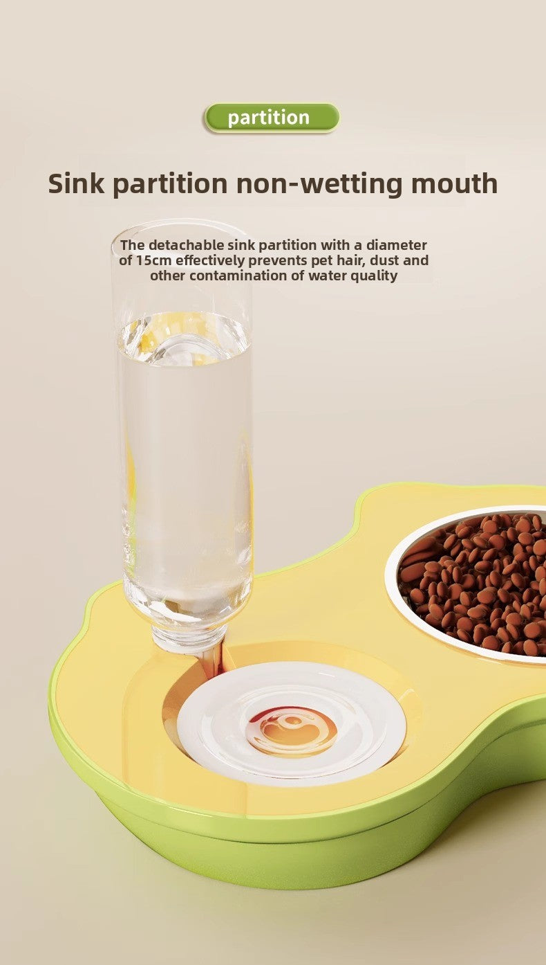 Automatic Drinking Stainless Steel Pet Bowl Double Set for Cats and Dogs