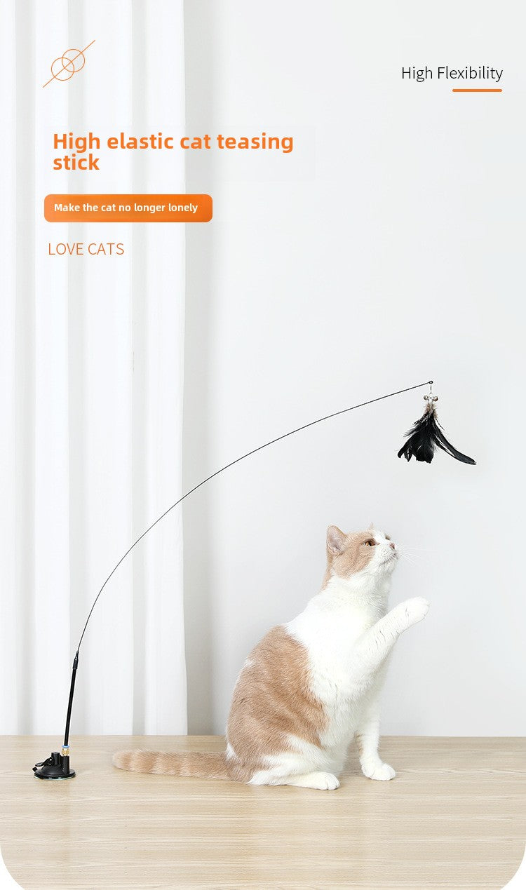 Pet Cat Toy with Strong Suction Cup for Endless Fun