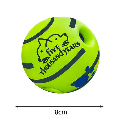 Extremely Durable Indestructible Dog Chew Toy Ball for Aggressive Chewers Interactive Rolling Self Entertainment with Squeaker Sound Golden Retriever German Shepherd