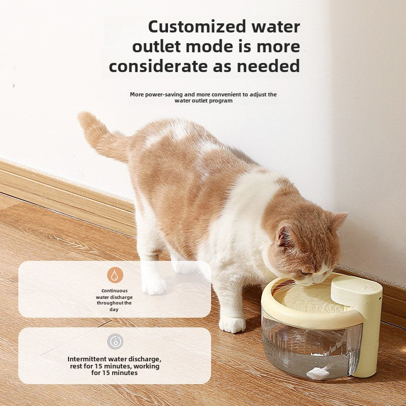 Non-Plug-in Wireless Smart Pet Water Dispenser Radar Induction Water Outlet Large Capacity Cat Water Fountain Pet Supplies