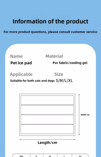 Dog Cat Summer Ice Mat Pet Cooling Sleeping Pad Nest Cooling Artifact