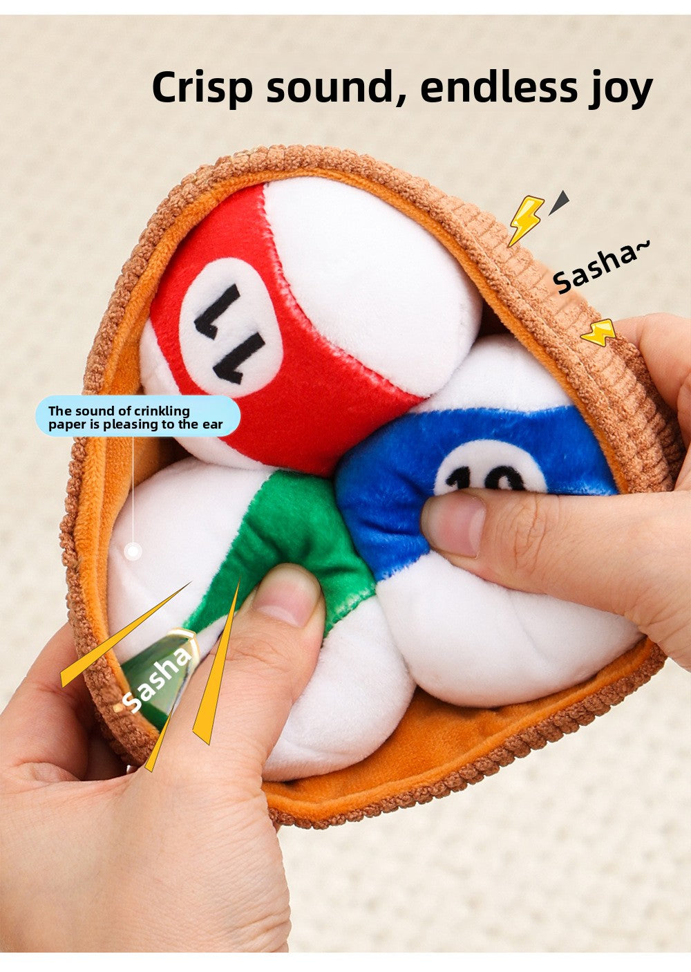 Durable Cotton Rope Dog Chew Toy with Squeaker Sound Interactive Plush Puppy Toys for Boredom Relief and Dental Health Pet Supplies