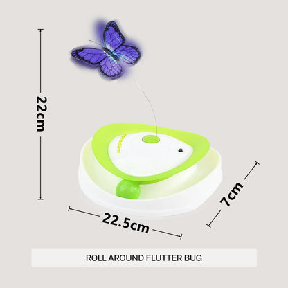 Self-Entertaining Electric Cat Toy 360-Degree Automatic Butterfly Ball Fun