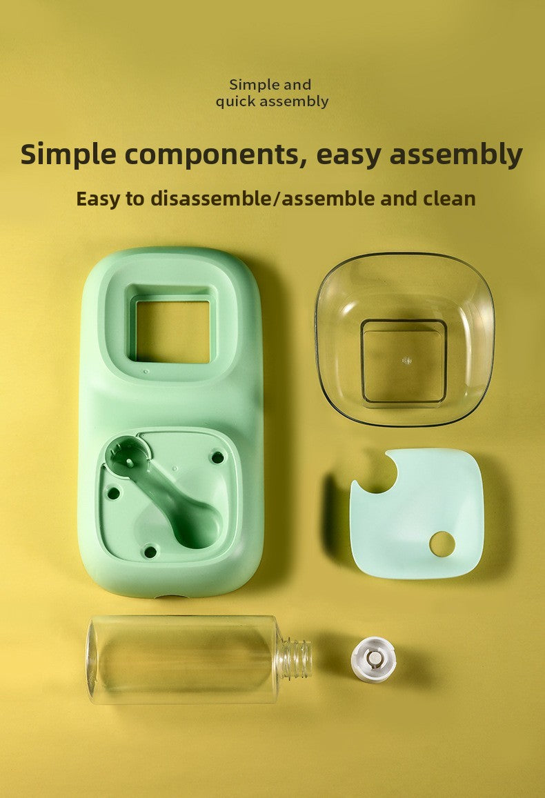 Dog Cat Automatic Refill Water Food Feeder Bowl Pet Supplies Dish Set