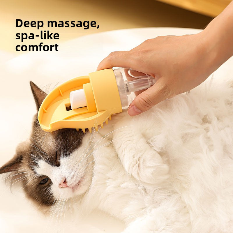 Multifunctional Automatic Foam Silicone Pet Bath Massage Brush for Cats Dogs