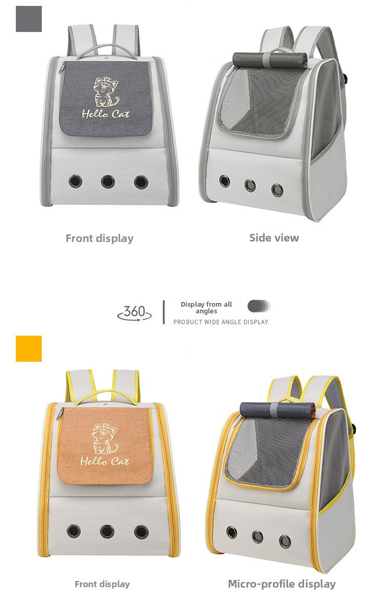Outdoor Portable Space Capsule Breathable Pet Cat Dog Backpack Bag