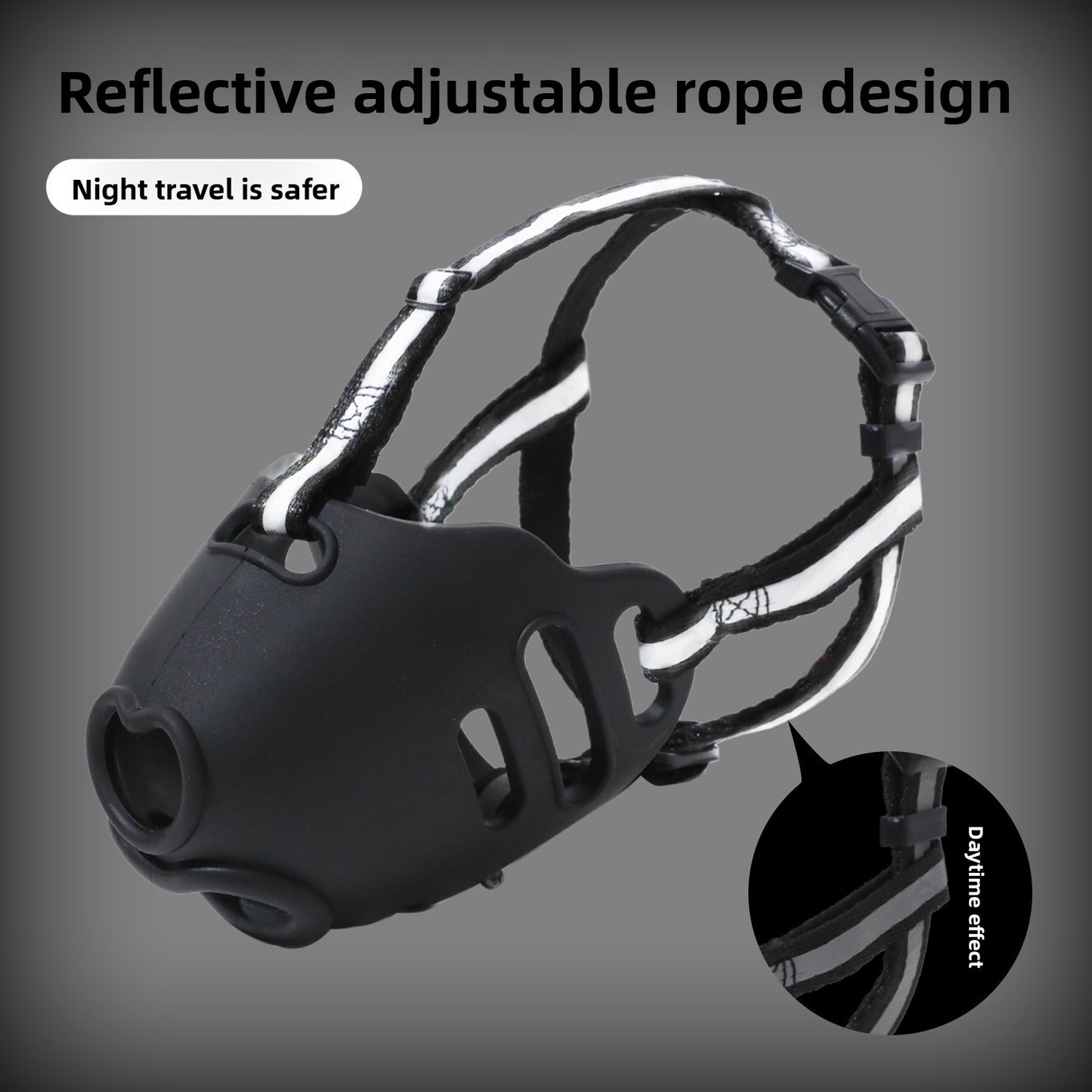 Dog Muzzle Anti Bite Anti Messy Eating Mask for Golden Samoyed All Sizes Pets