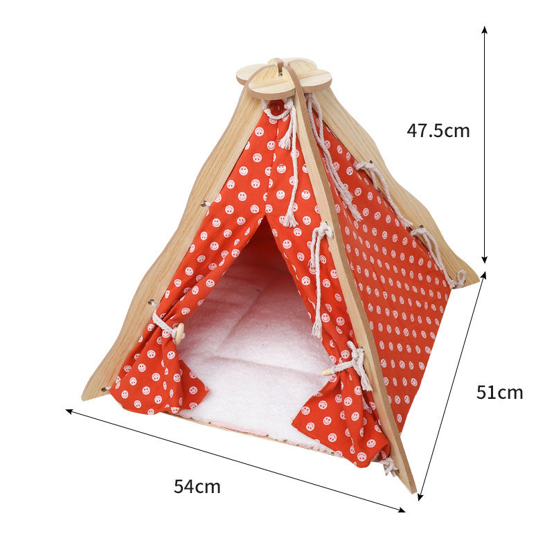Pet Tent Dog House All-Season Universal Detachable Washable Enclosed Indoor Cat Winter Warm Cat Tent Cat House