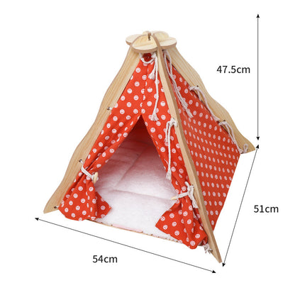 Pet Tent Dog House All-Season Universal Detachable Washable Enclosed Indoor Cat Winter Warm Cat Tent Cat House