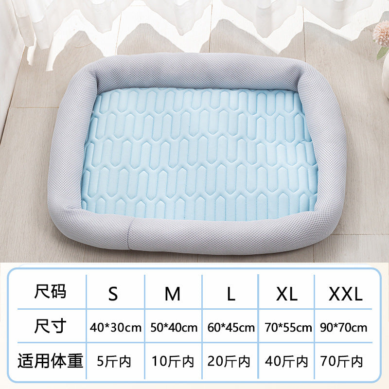 AllSeason Pet Cooling Mat Pad for Dogs Cats Summer WearResistant Bed Essentials