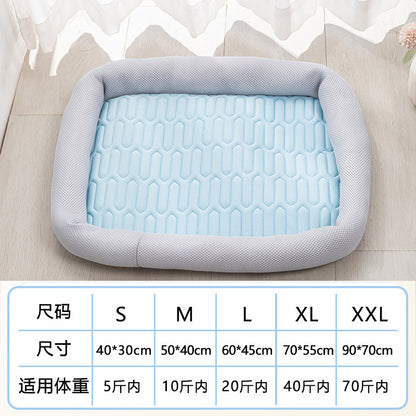 AllSeason Pet Cooling Mat Pad for Dogs Cats Summer WearResistant Bed Essentials