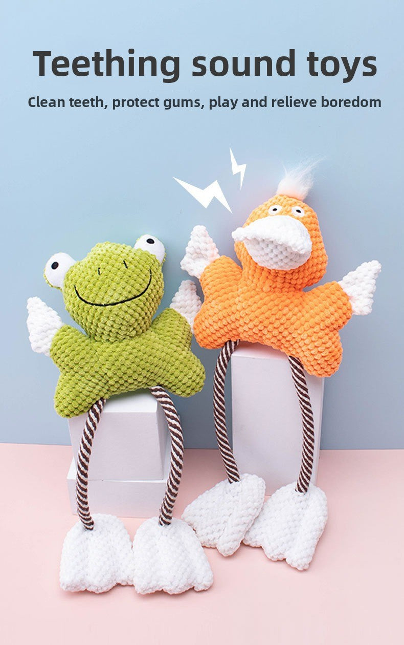 Indestructible Plush Dog Toy for SelfEntertainment Durable Chew Sound Pet Supplies