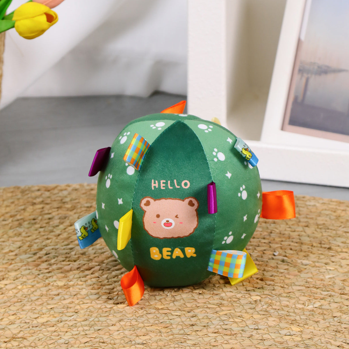 Interactive Squeaky Ball Dog Toy Large Plush Chew Toys for Boredom Relief and Energy Consumption for Golden Retriever Corgi Labrador Medium Large Breed Dogs